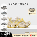 休闲鞋 夏薄款 增高网面运动鞋 子 女鞋 女款 BeauToday老爹鞋 2025新款
