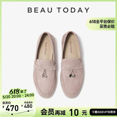 BeauToday夏季粗跟休闲鞋