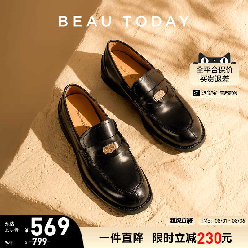 秋季粗跟乐福鞋BeauToday