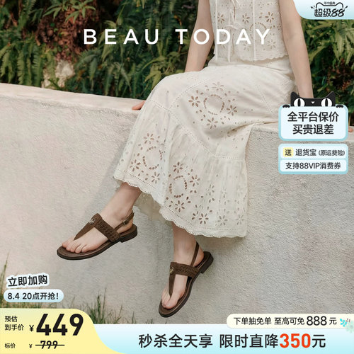 BeauToday罗马凉鞋夏季外穿凉鞋