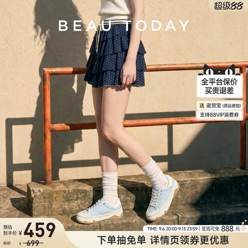 BeauToday厚底休闲鞋蛋壳鞋