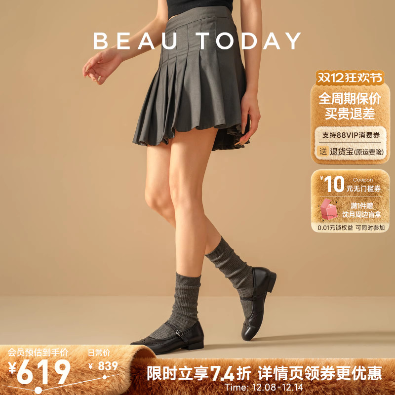 Beautoday复古玛丽珍鞋女款新款