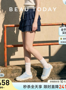 BeauToday厚底休闲鞋蛋壳鞋