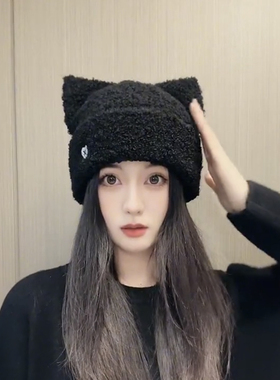 针织帽出游甜美女秋冬百搭