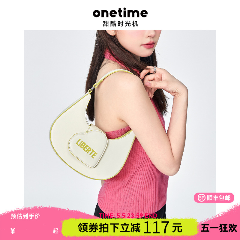 onetime甜心包原创腋下新月包