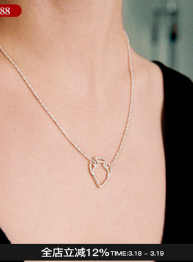 QURIOUSTONE 26春夏新款小宝瓶银项链精致锁骨链M星店