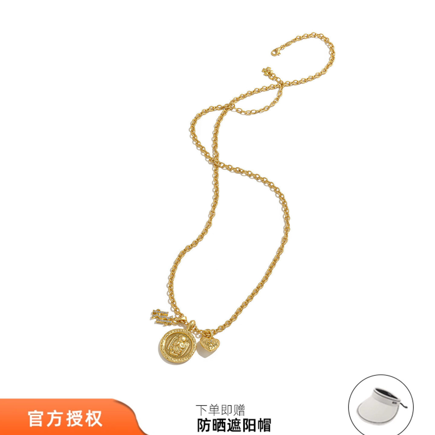 tokokkino愿望金色多吊坠