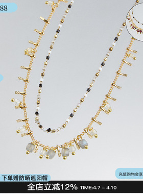 EPISSAGE项链串珠叠感锁骨链