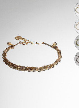 EPISSAGE宝石编织手链精致手链