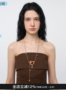 Blingkolio不另可 26新款金色钩针爱心项链M星店