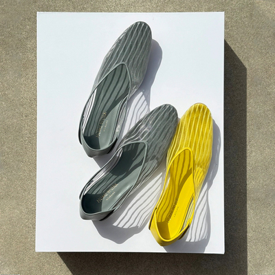 homework网纱面V口单鞋