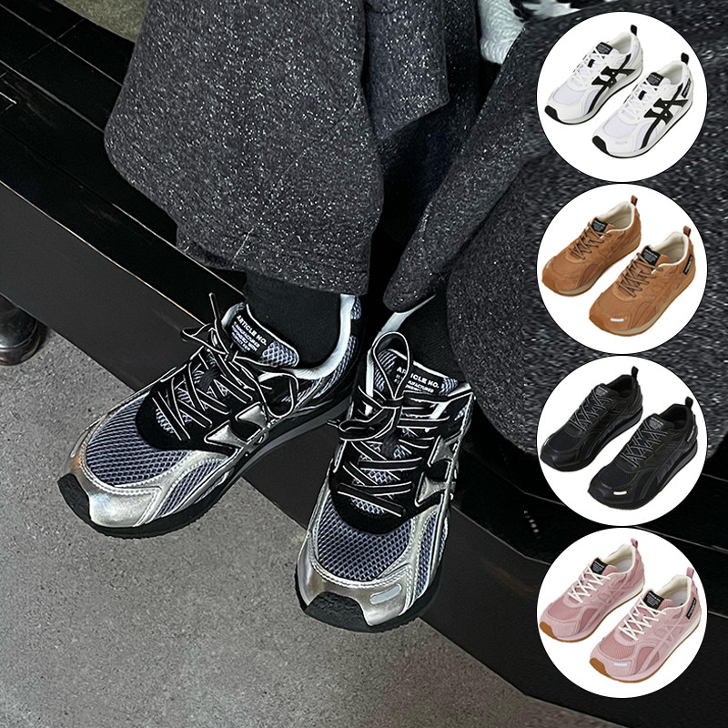 ARTICLENO黑拼银休闲鞋