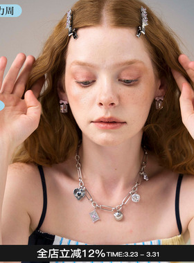 Blingkolio不另可 26新款多层信封项链小众锁骨链M星店
