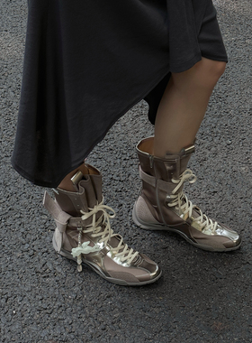 27quai grosmott 25新款搏击格斗训练鞋高帮鞋雪怪拳击靴百搭靴子