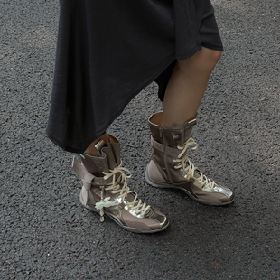 高帮鞋 27quai 搏击格斗训练鞋 25新款 雪怪拳击靴百搭靴子 grosmott