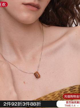 DACCORD时尚五花肉银项链