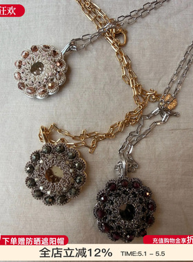 Epissage 26新款Flos Solis Necklace 花形项链可调节锁骨链饰品