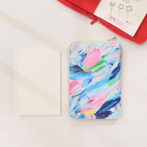 kingjin锦宫拉链布面手帐型笔记 锦宫HITOTOKI NOTE护照漫画尺寸多规格封面自填日期易撕可换芯手帐笔记本