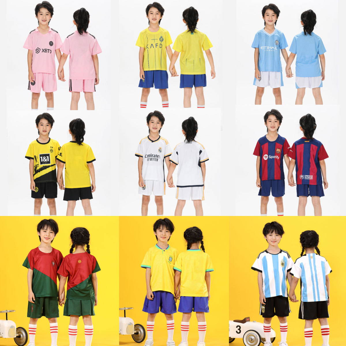 批发2324皇马球衣足球服巴萨多特巴黎儿童球服阿森纳曼城足球服