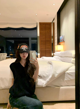 GYOKUU 【拿破仑】2026ss 藏青色毛针织背心上衣