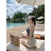 白色翻边百搭针织短裤 GYOKUU 牛奶吐司