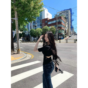 后露腰短袖 2025aw 紧身T恤 心动crush GYOKUU