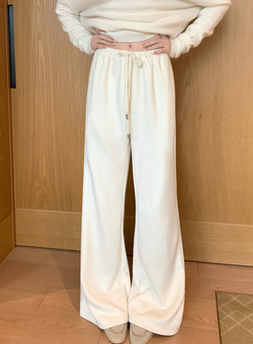 GYOKUU【保暖小心机】2025aw 醋酸羊毛混纺毛呢休闲长裤