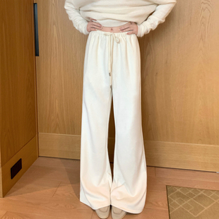 醋酸羊毛混纺毛呢休闲长裤 2025aw 保暖小心机 GYOKUU