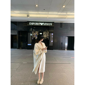 2026ss GYOKUU 北岛月光 奶白色羊毛双面呢大衣外套