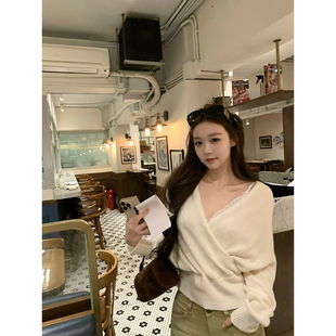 GYOKUU 【智性恋】2026ss 绵羊毛 羊绒莱赛尔混纺交叉毛衣