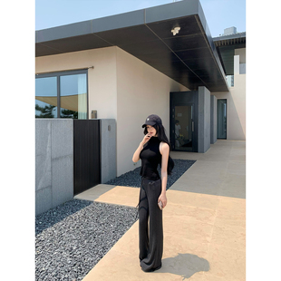 深灰色垂感显瘦休闲长裤 GYOKUU 2025ss