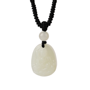 天然和田玉本命佛十二生肖阿弥陀佛吊坠男普贤菩萨文殊属龙项链女