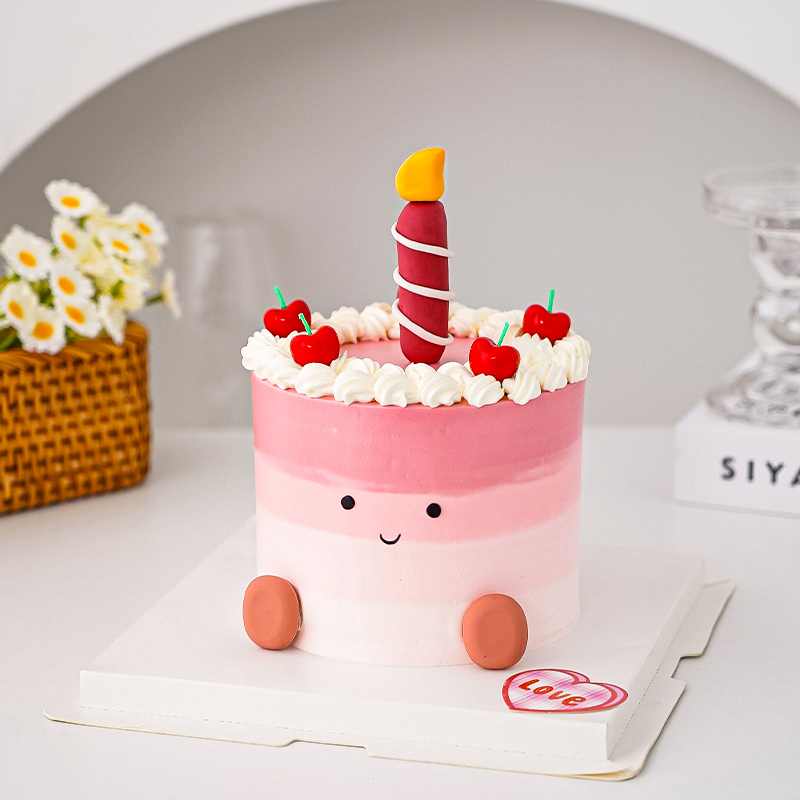 可爱小脚丫简约烘焙蛋糕装饰插件