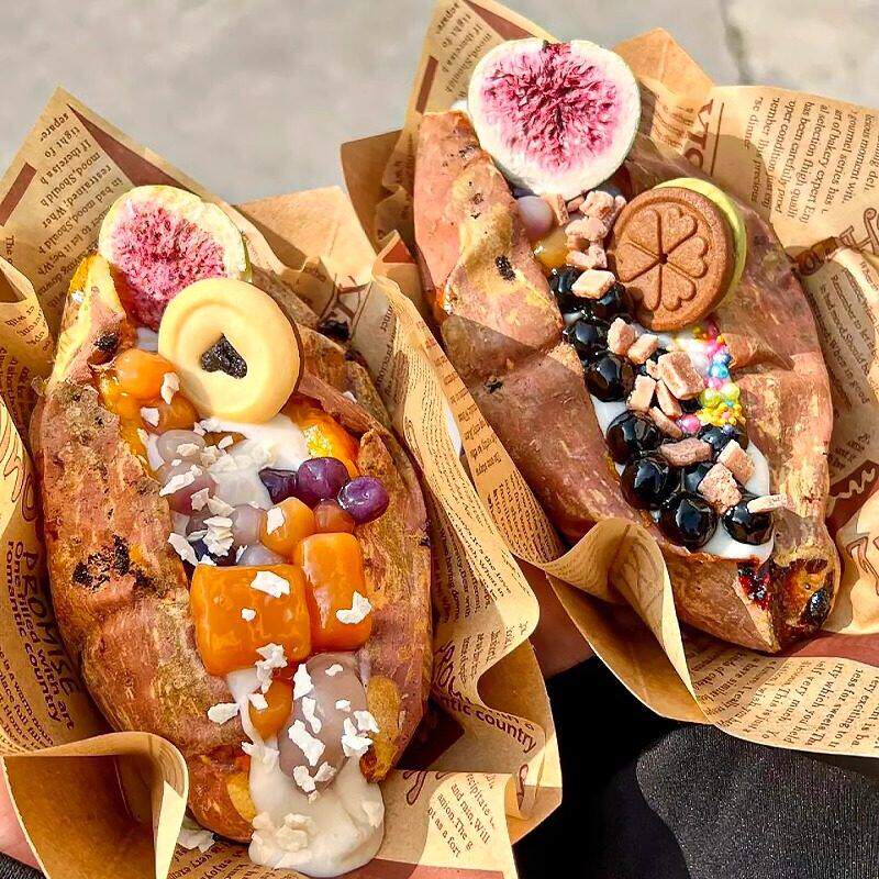 小红书同款花式烤红薯配料DIY装饰饼干糖针甜品烘焙点缀全套材料