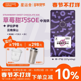 星运舍 云南保山 草莓甜巧SOE 双重厌氧日晒 中烘精品咖啡豆 227g