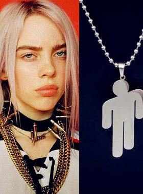 billieeilish项链女音乐不锈钢