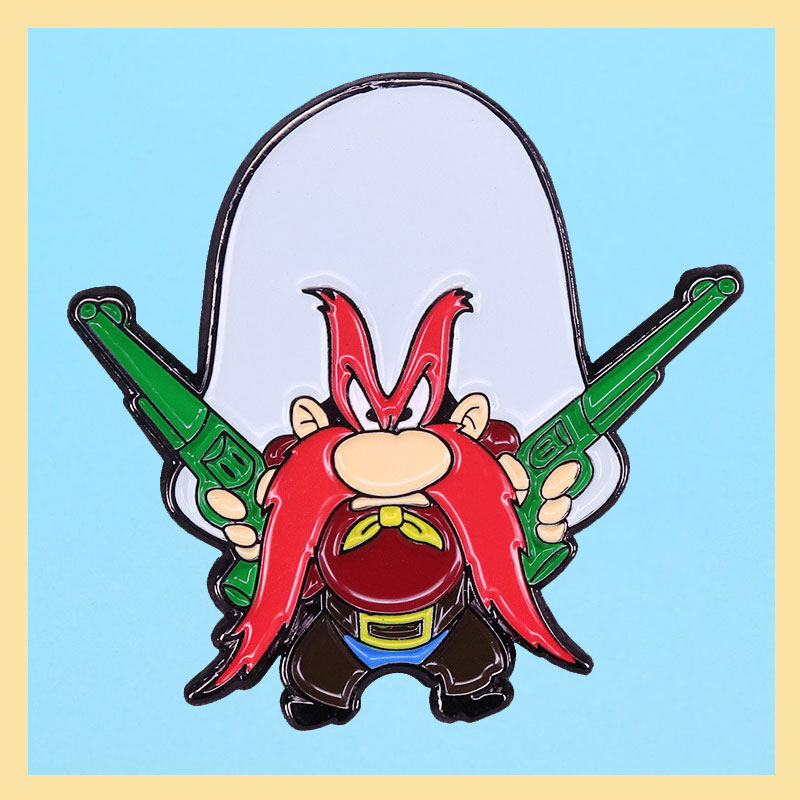 卡通动画兔巴哥:燥山姆的一天徽章兔巴哥胸针收集个性文艺小别针