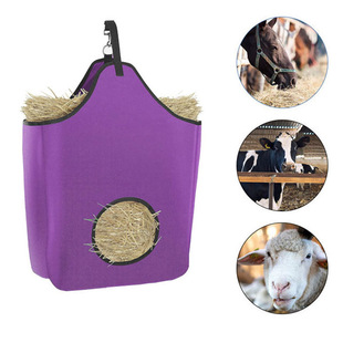 亚马逊新款干草袋外出慢喂食马干草袋喂马袋马房大袋子便捷马草包