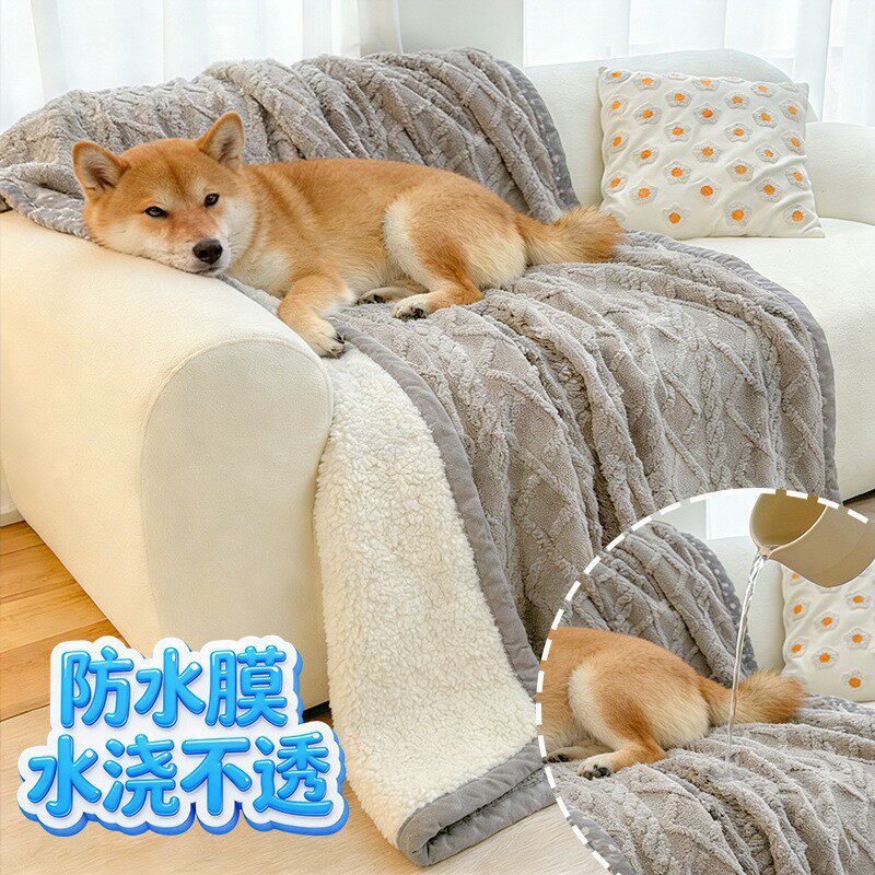 宠物家居宠物防水隔尿垫珊瑚绒宠物浴巾垫子超细纤维猫狗毛巾批发