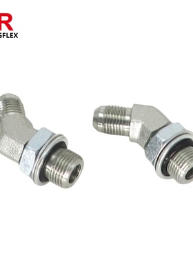 SAE070320 ms51528 6802 45度弯美制JIC外螺纹SAE带O形圈1JO4接头