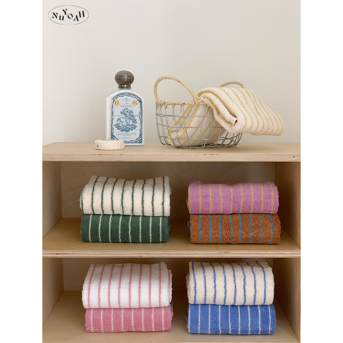 长绒棉极简条纹毛巾浴巾全棉