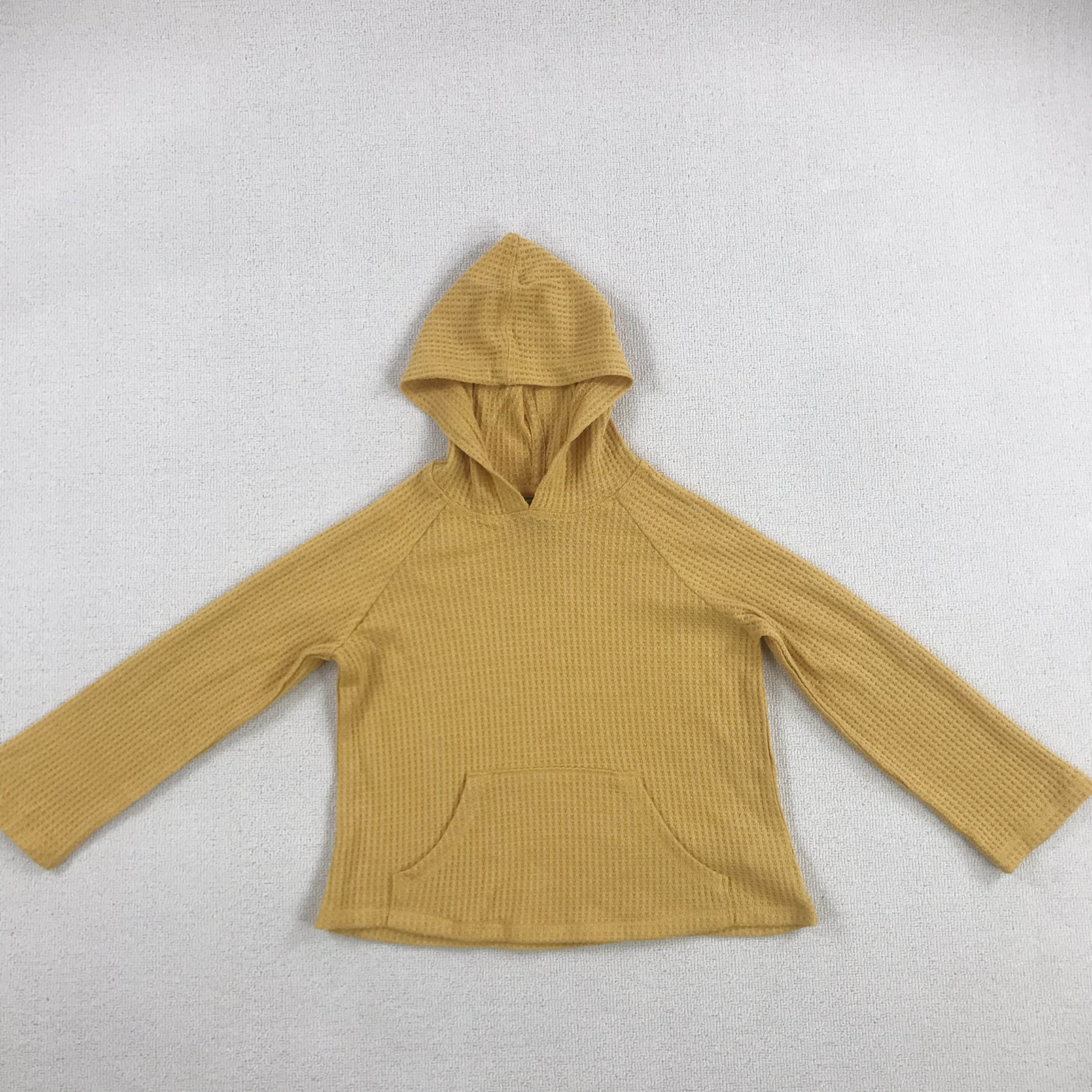 女童连帽薄款长袖针织春秋卫衣