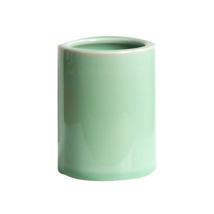 笔筒毛笔陶瓷笔筒青瓷笔洗笔搁笔墨纸砚学生桌面文具毛笔收纳盒文房四宝书法用品中国风多动能笔桶大号摆件