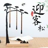 Cao Yicheng yingke твердый деревянный деревянный деревянный деревянный битт -ручка висят ручка гора ручка, чтобы высушить щетку, висящую полку, четыре сокровища железа артериальная латунь Простая современная творческая украшение китайская картина каллиграфия создание