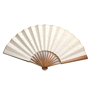 空白宣纸折扇半生熟古风扇子毛笔书法题字绘画创作画扇空白洒金扇面 中式古风diy手工画扇中国风扇子