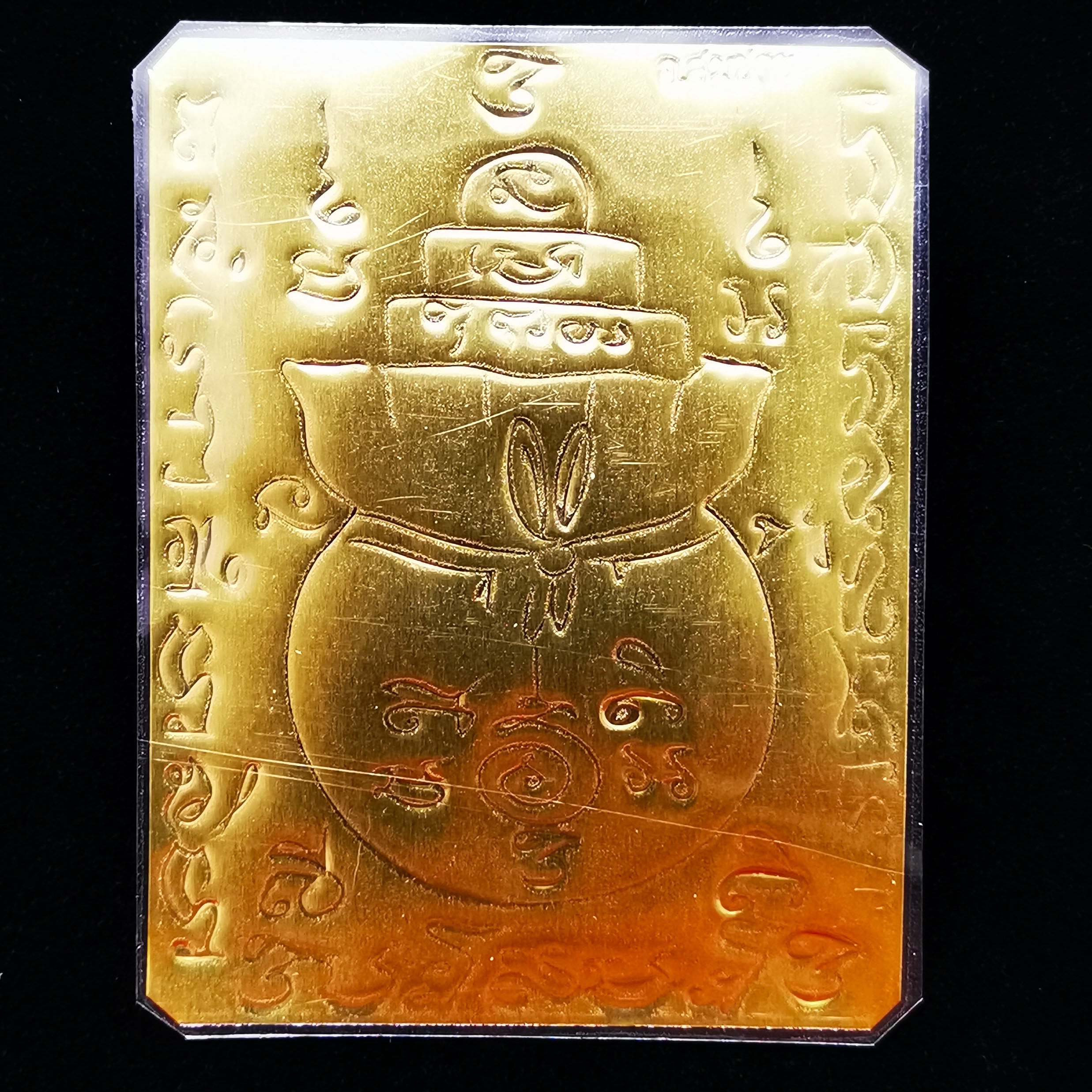 泰国正品龙婆测宋猜锦文铜片 可放置手机壳 钱包 车上