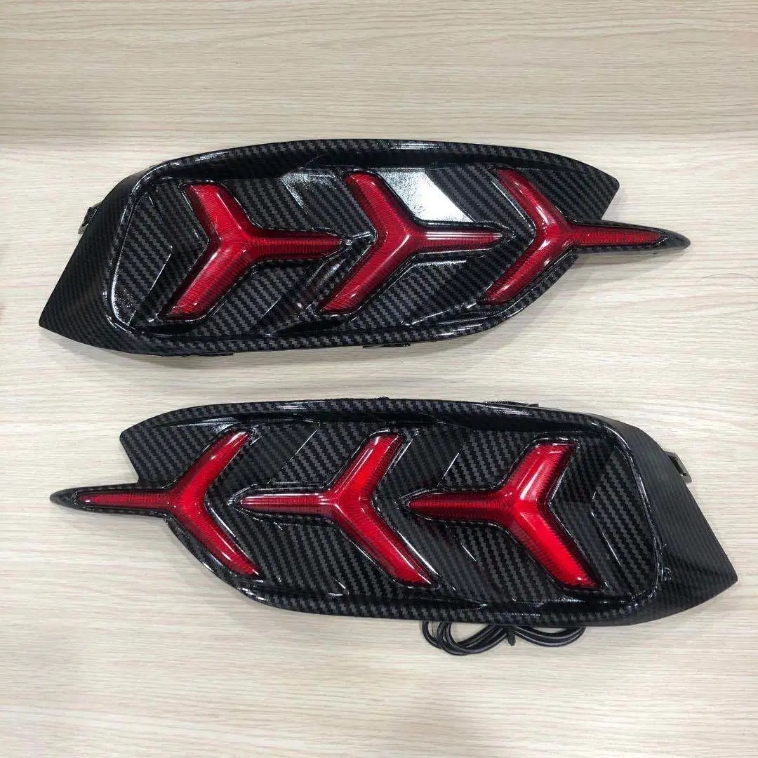 19款十代思域鱼骨野马款日行灯LED流光转向雾灯后杠灯