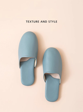 日本春秋羊皮拖鞋男女家用防滑室内木地板静音真皮拖鞋居家四季款