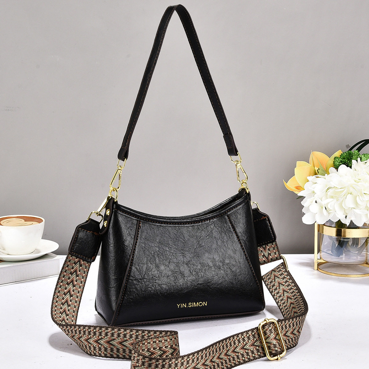 腋下包女2025新款时尚百搭纯色简约气质高级感轻奢单肩斜挎包,箱包皮具/热销女包/男包,小方包,淘宝优惠券,粉丝福利购,淘宝优惠卷