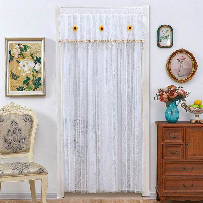 2026新款防蚊门帘隔断帘卧室厨房卫生间遮挡帘子免打孔双层纱门帘